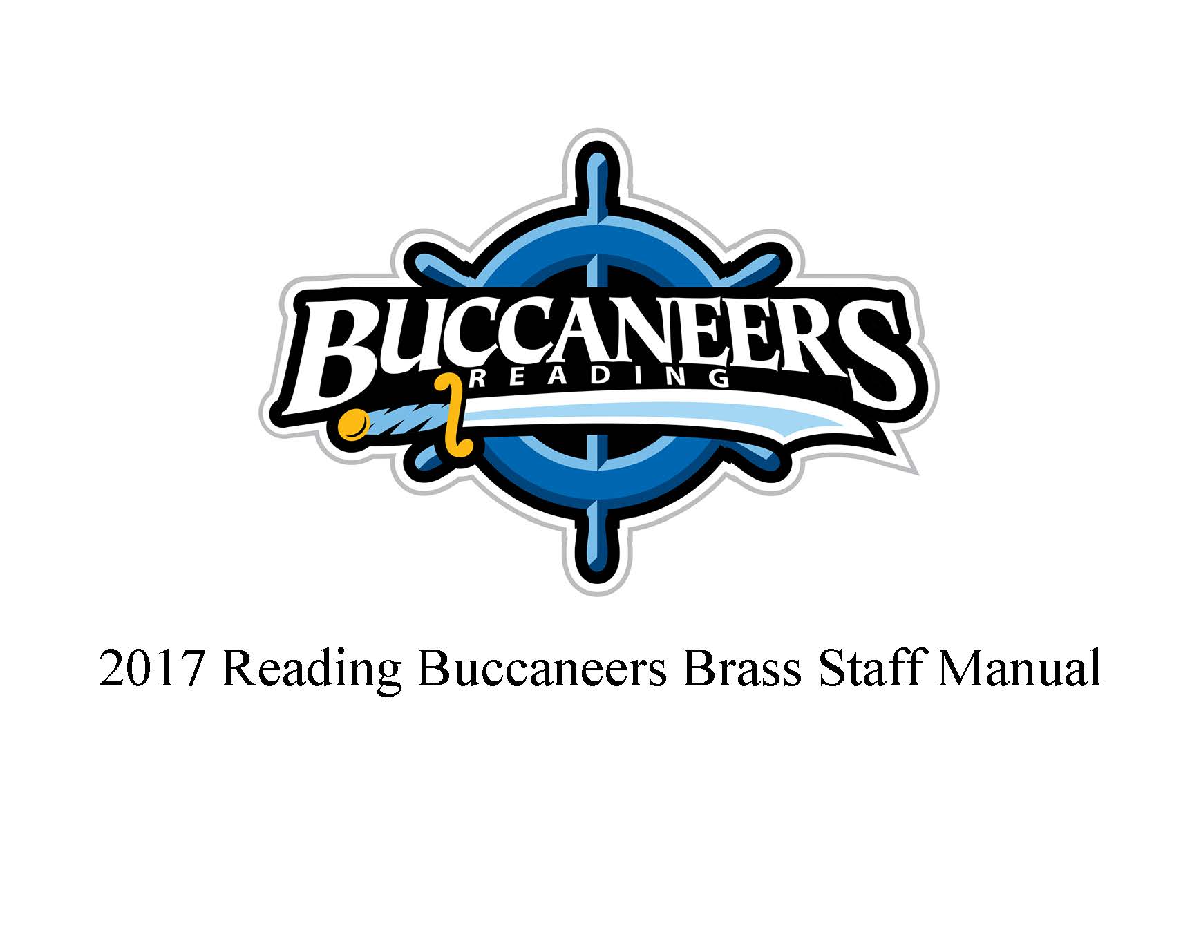 2017 Reading Buccaneers Brass Staff Manual cover
